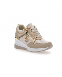 LAURA BIAGIOTTI Sneakers con zeppa Donna Beige 8416