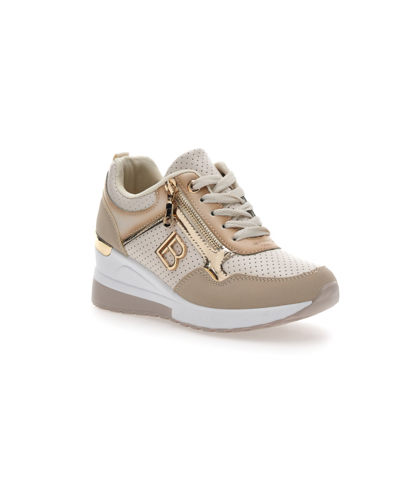 LAURA BIAGIOTTI Sneakers con zeppa Donna Beige 8416