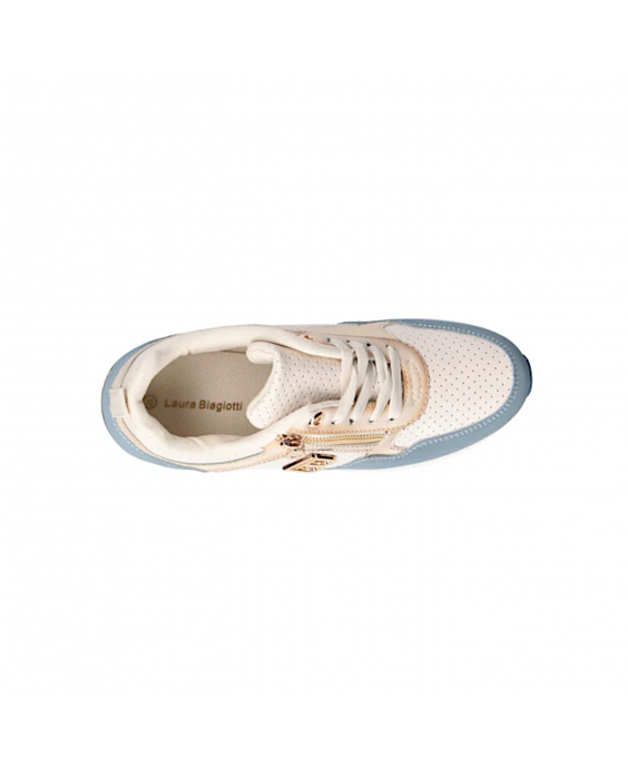 LAURA BIAGIOTTI Sneakers con zeppa Donna Azzurro 8416