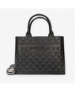 MARC ELLIS Borsa a mano Flat Buby M Donna Nero FLAT BUBY M_BLACK-SILVER