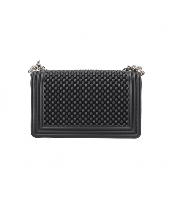 MARC ELLIS Borsa a tracolla Flat M Ball Donna Nero Argento lucido FLAT M BALL_BLACK-SILVER