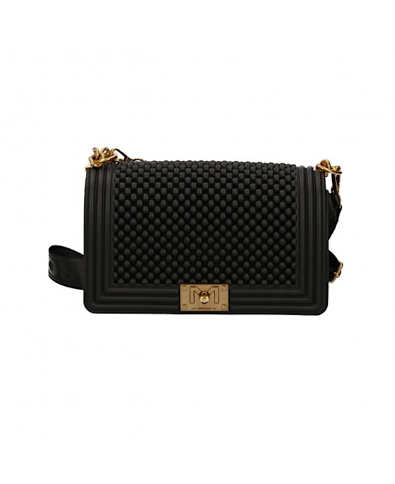 MARC ELLIS Borsa a tracolla Flat M Ball Donna Nero Ottone FLAT M BALL_24-BLACK-LIGHT OTTONE