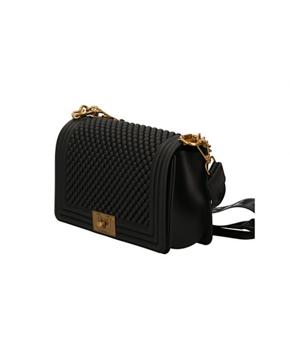 MARC ELLIS Borsa a tracolla Flat M Ball Donna Nero Ottone FLAT M BALL_24-BLACK-LIGHT OTTONE