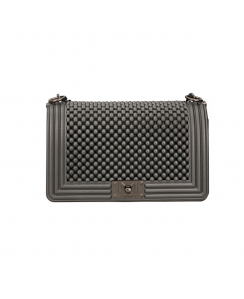 MARC ELLIS Borsa a tracolla Flat M Ball Donna Canna da fucile Argento satinato FLAT M BALL_24-GUN METAL-SATIN CDF