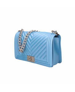 MARC ELLIS Borsa a mano Flat M Donna Azzurro Argento opaco FLAT M_ AQUA-OFF SILVER