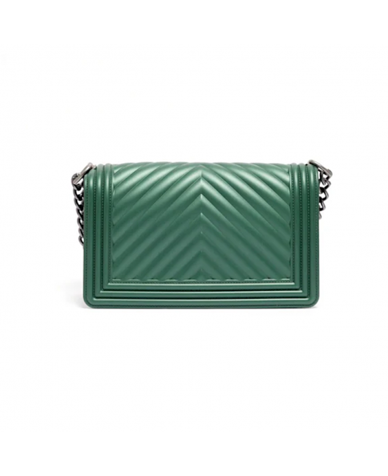 MARC ELLIS Borsa a mano Flat M Donna Verde foresta Argento satinato FLAT M_24-FOREST GREEN-SATIN CDF