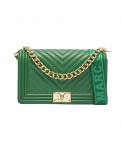 MARC ELLIS Borsa a mano Flat M Donna Verde smeraldo Oro lucido FLAT M_EMERALD GREEN-LIGHT GOLD