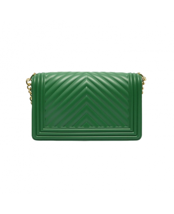 MARC ELLIS Borsa a mano Flat M Donna Verde smeraldo Oro lucido FLAT M_EMERALD GREEN-LIGHT GOLD