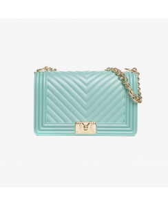 MARC ELLIS Borsa a mano Flat M Donna Verde Acqua Oro lucido FLAT M_VERDE ACQUA-LIGHT GOLD