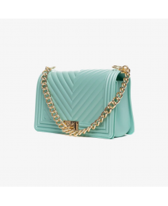 MARC ELLIS Borsa a mano Flat M Donna Verde Acqua Oro lucido FLAT M_VERDE ACQUA-LIGHT GOLD