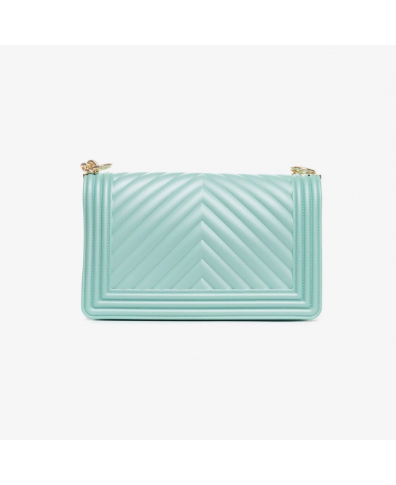 MARC ELLIS Borsa a mano Flat M Donna Verde Acqua Oro lucido FLAT M_VERDE ACQUA-LIGHT GOLD