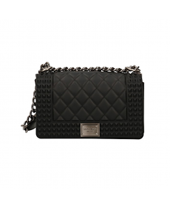 MARC ELLIS Borsa a tracolla Flat Penka S Donna Nero Argento satinato FLAT PENKA S_BLACK-BRUSH CDF