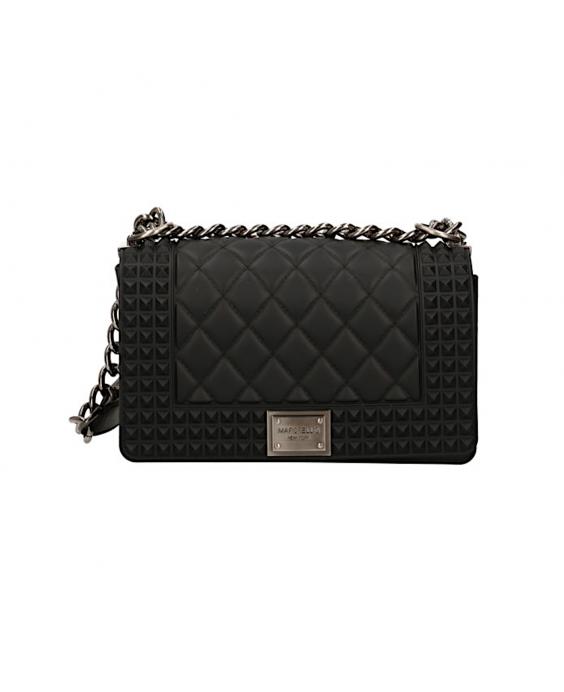 MARC ELLIS Borsa a tracolla Flat Penka S Donna Nero Argento satinato FLAT PENKA S_BLACK-BRUSH CDF