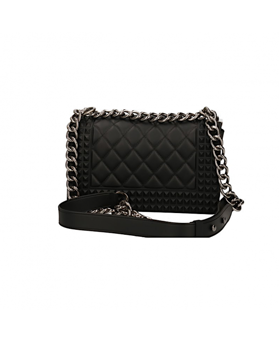 MARC ELLIS Borsa a tracolla Flat Penka S Donna Nero Argento satinato FLAT PENKA S_BLACK-BRUSH CDF