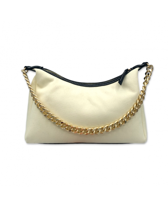 MARIO VALENTINO Borsa a mano Leith Re Donna Beige Nero VBS7QH03STD