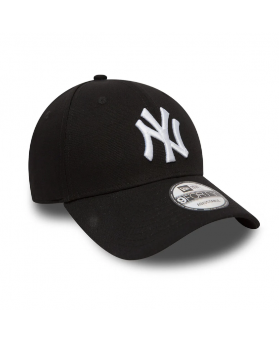 NEW ERA Cappello con visiera 9Forty New York Yankees Essential Unisex Nero Bianco 10531941