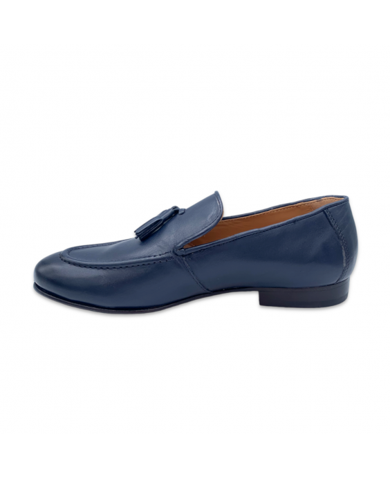 PAT CALVIN Mocassino con decorazione Uomo Blu navy 1513 COW SOFTY_NAVY