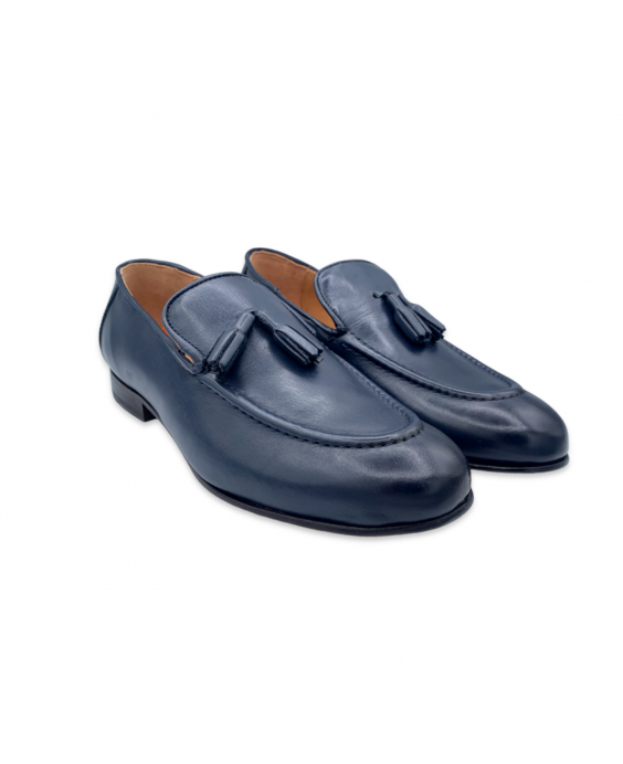 PAT CALVIN Mocassino con decorazione Uomo Blu navy 1513 COW SOFTY_NAVY