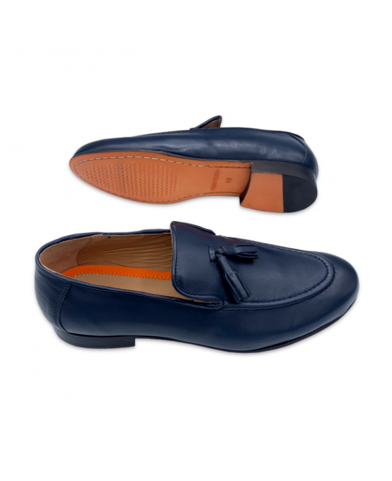 PAT CALVIN Mocassino con decorazione Uomo Blu navy 1513 COW SOFTY_NAVY