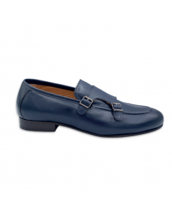 PAT CALVIN Mocassino con fibbie Uomo Blu navy 2002 COW SOFTY_NAVY