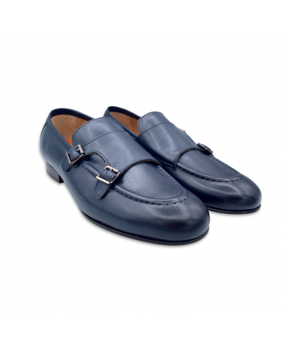 PAT CALVIN Mocassino con fibbie Uomo Blu navy 2002 COW SOFTY_NAVY