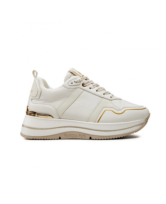 PATRIZIA PEPE Sneakers Donna Bianco Platino PJ270.27