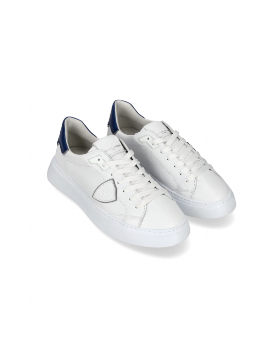 PHILIPPE MODEL Sneakers Temple Low Uomo Bianco Blu BTLU WX13