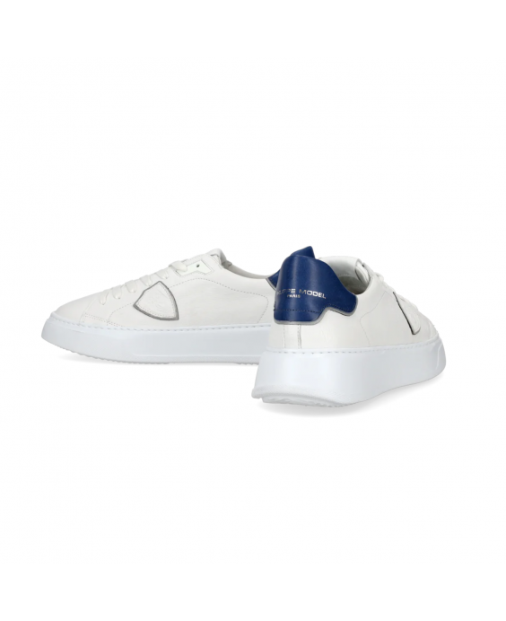 PHILIPPE MODEL Sneakers Temple Low Uomo Bianco Blu BTLU WX13