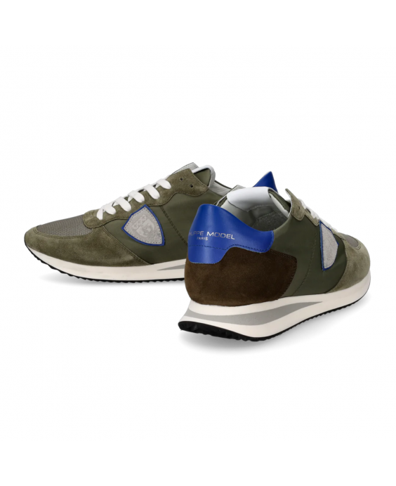 PHILIPPE MODEL Sneakers Tropez Low Uomo Militare Bluette TZLU W106