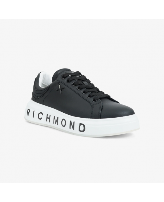 JOHN RICHMOND Sneakers Leather Uomo Nero 22204 CP - B