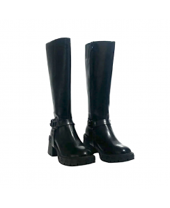 ROCCOBAROCCO Stivale con cinturino Donna Nero RBRSD018201