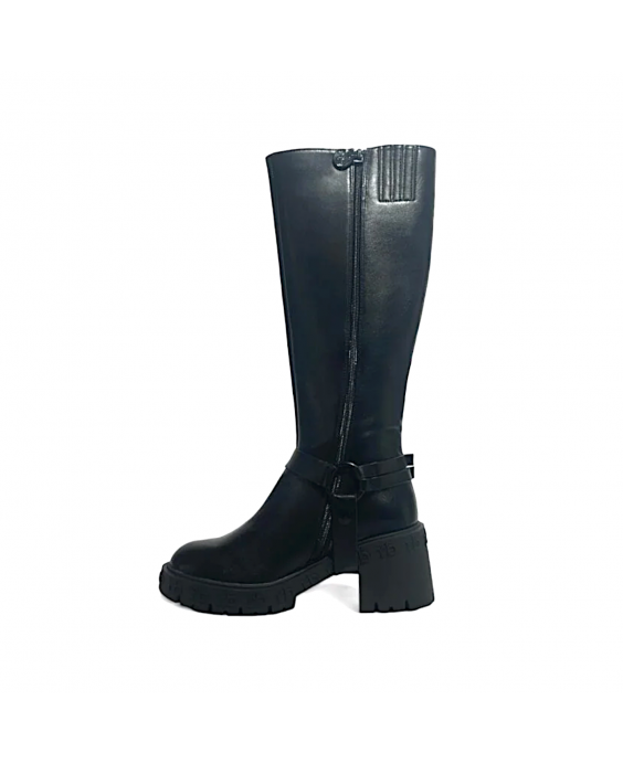 ROCCOBAROCCO Stivale con cinturino Donna Nero RBRSD018201