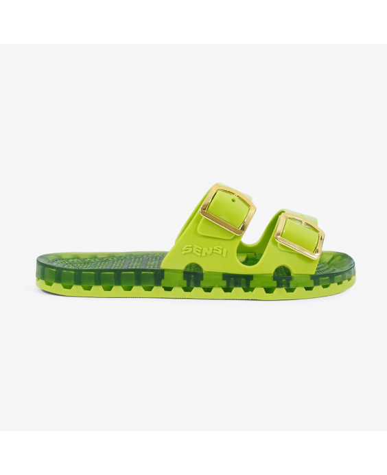 SENSI Ciabatta La Jolla Flamingo Unisex Lime 4151-FL_202