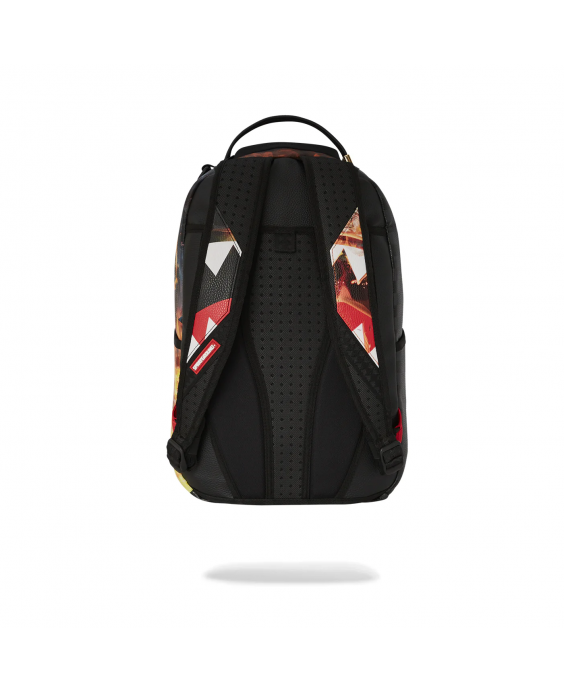 SPRAYGROUND Zaino Shark Fire Check Uomo Nero 910B6358NSZ