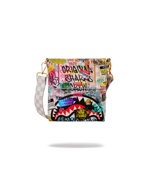 SPRAYGROUND Tracolla Sip The Rizz Cream Messenger Sling Uomo Multicolor 910B6606NSZ