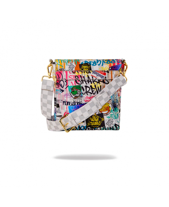 SPRAYGROUND Tracolla Sip The Rizz Cream Messenger Sling Uomo Multicolor 910B6606NSZ