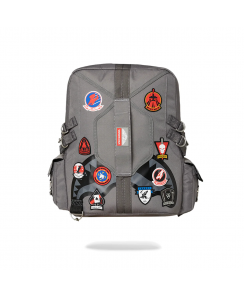 SPRAYGROUND Zaino Top Gun Patches DLX Uomo Grigio 910B6705NSZ