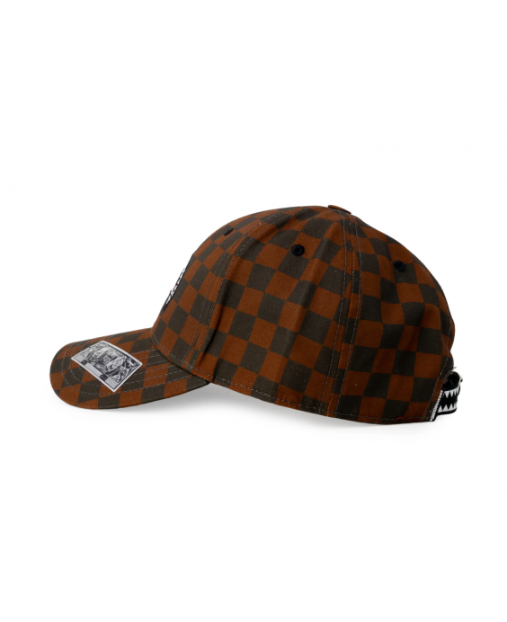 SPRAYGROUND Cappello con visiera Smooth Check Cap Uomo Marrone SP6628BROWN