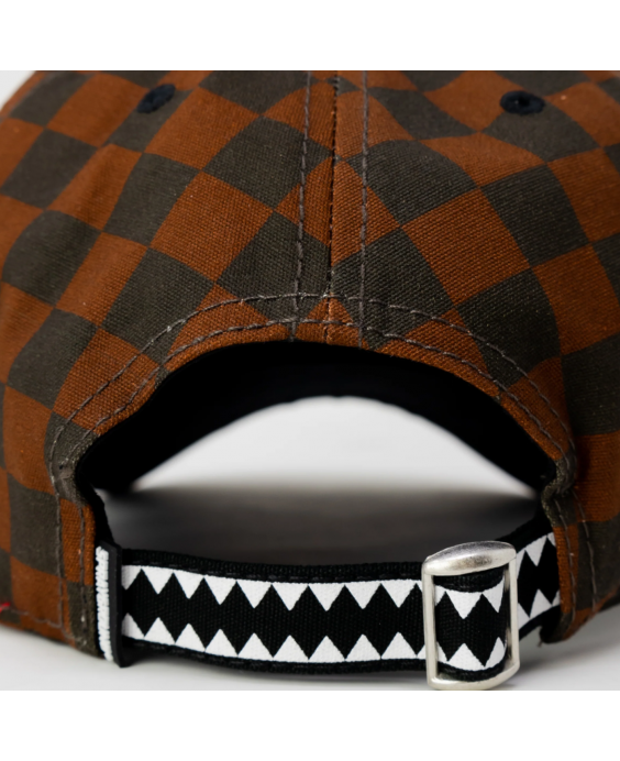 SPRAYGROUND Cappello con visiera Smooth Check Cap Uomo Marrone SP6628BROWN