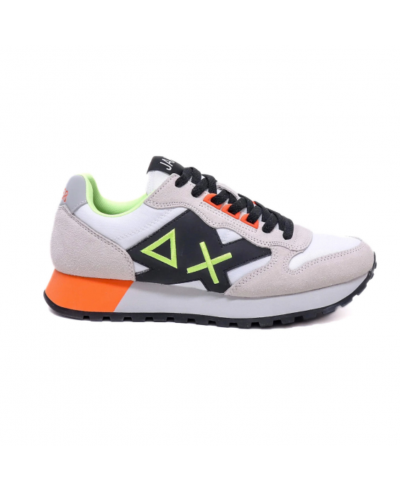 SUN68 Sneakers Jaki Fluo Uomo Bianco Z34113