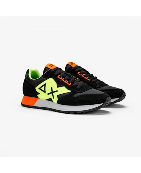 SUN68 Sneakers Jaki Fluo Uomo Nero Z34113