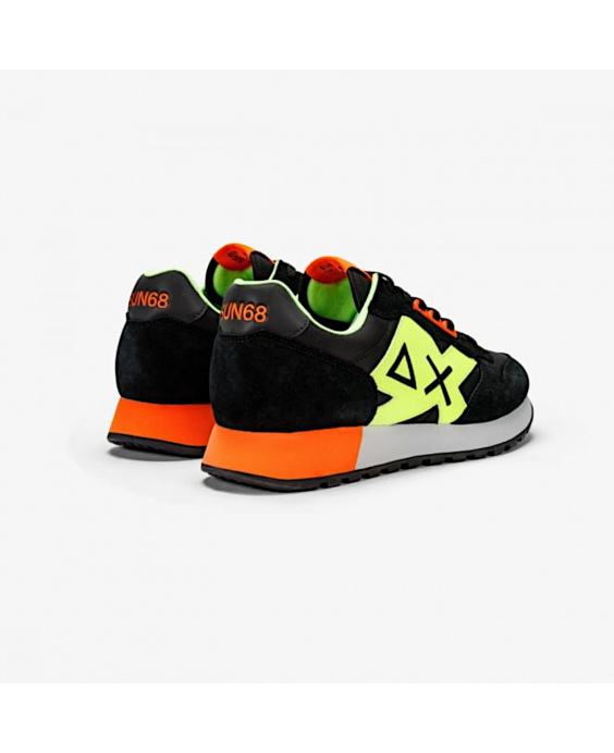 SUN68 Sneakers Jaki Fluo Uomo Nero Z34113