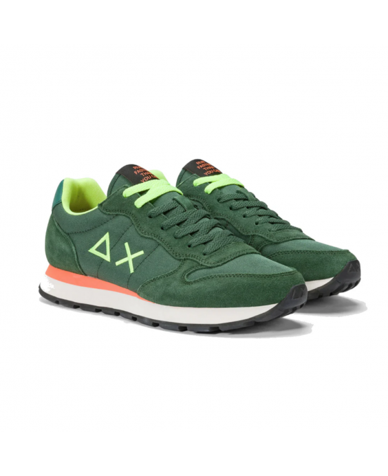 SUN68 Sneakers Tom Fluo Uomo Verde Scuro Z44102 - 37