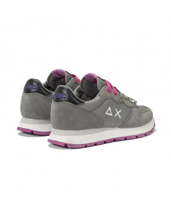 SUN68 Sneakers Ally Solid Nylon Donna Grigio Z44201 - 34