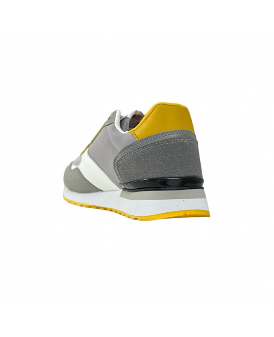 U.S. GRAND POLO Sneakers Beverly Mx Uomo Grigio Giallo GPM413900 - 4190