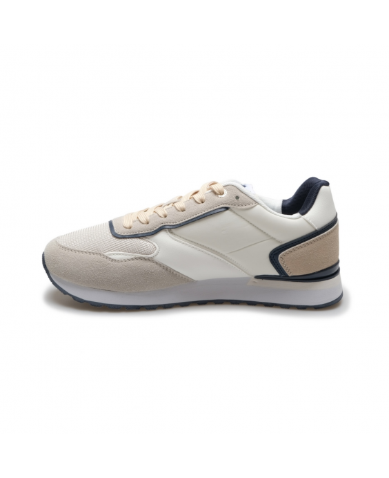 U.S. GRAND POLO Sneakers Beverly Mx Uomo Beige Navy GPM413900 - 6032