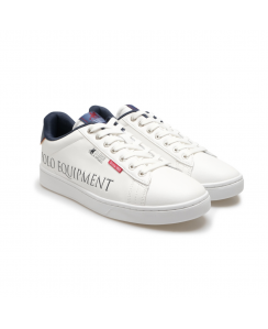 U.S. GRAND POLO Sneakers Empire Logo Uomo Bianco Blu GPM414005 - 1032