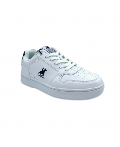 U.S. GRAND POLO Sneakers La College Low Ltx Uomo Bianco Blu GPM414061 - 1032