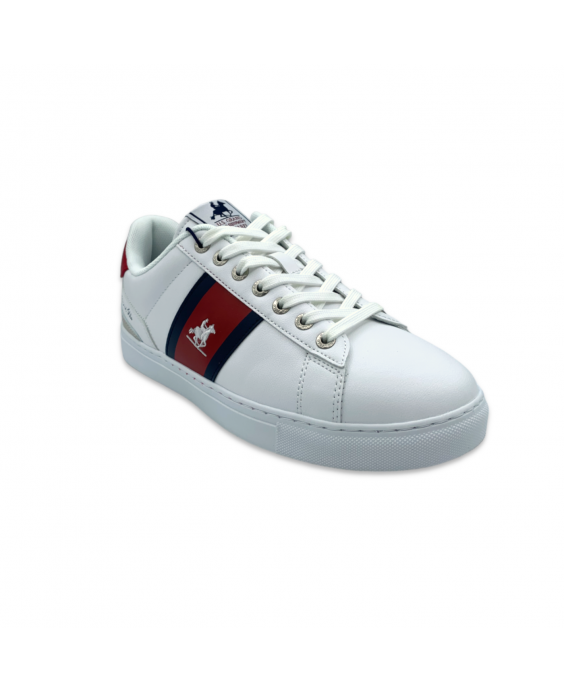 U.S. GRAND POLO Sneakers Berna Ltx Uomo Bianco Rosso GPM418115 - 1052